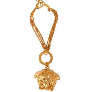 Versace Gold Color Medusa Head Charm Bracelet